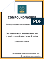 COMPOUND WORDS WORKSHEET