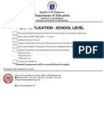 Checklist Erf Application A5 Size