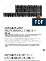 Business and Professional Ethics in BPM