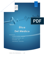 Etica Del Medico - Informe