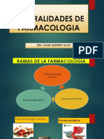 GENERALIDADES DE FARMACOLOGIA