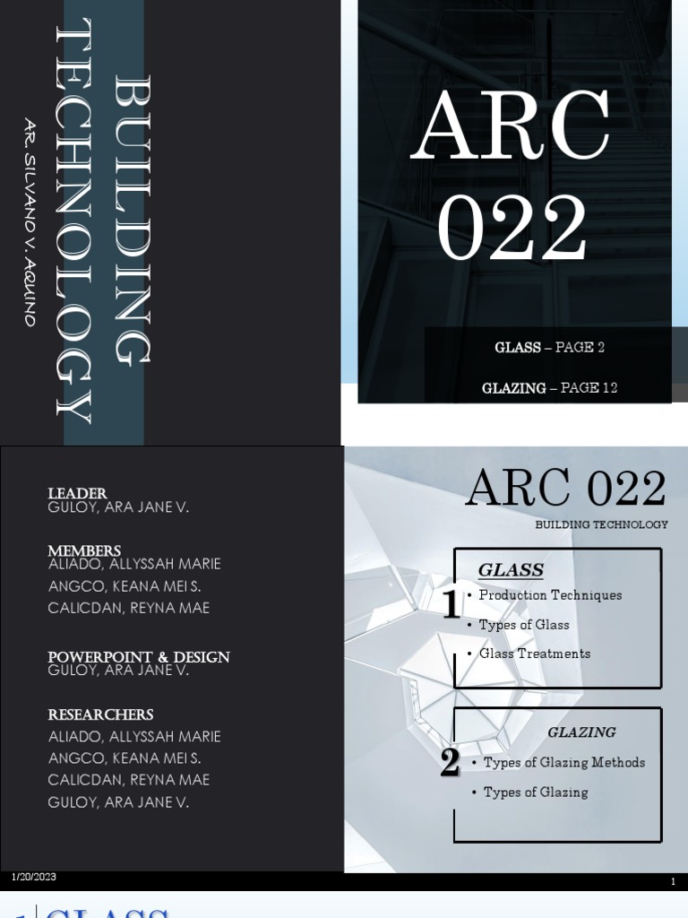 Types and Properties of Architectural Glass | PDF | Glasses | Window