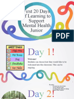 Junior First 20 Days To Support Mental Health - Culminating