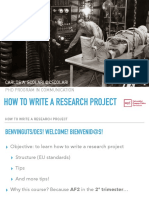 How Write Project PDF