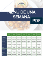 Menú de Una Semana: Saludable