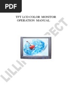 TFT LCD Color Monitor Operation Manual