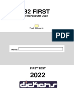 B2 First - Test 1 - 2022 PDF