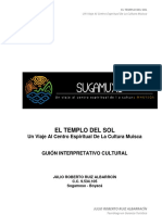 ELTEMPLO DEL SOL. Un Viaje Al Centro Espiritual de La Cultura Muisca Diseño de Ruta Turística Con Programa y Guión Definido