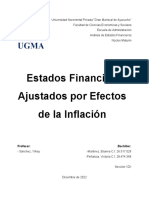 Estados Finanacieros Ajustados Por Efectos de Inflacion