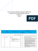 Rancangan Pengajaran Tahunan Bahasa Isyarat Komunikasi Tahun 3 2023