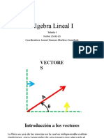 Álgebra Lineal I Tutotia I