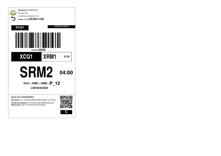 Shipment Labels 230224174003 | PDF