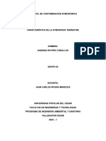 Caracteristicas de La Atmosfera Terrestre