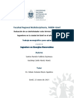 Facultad Regional Multidisciplinaria, FAREM-Estelí: Ingeniero en Energías Renovables