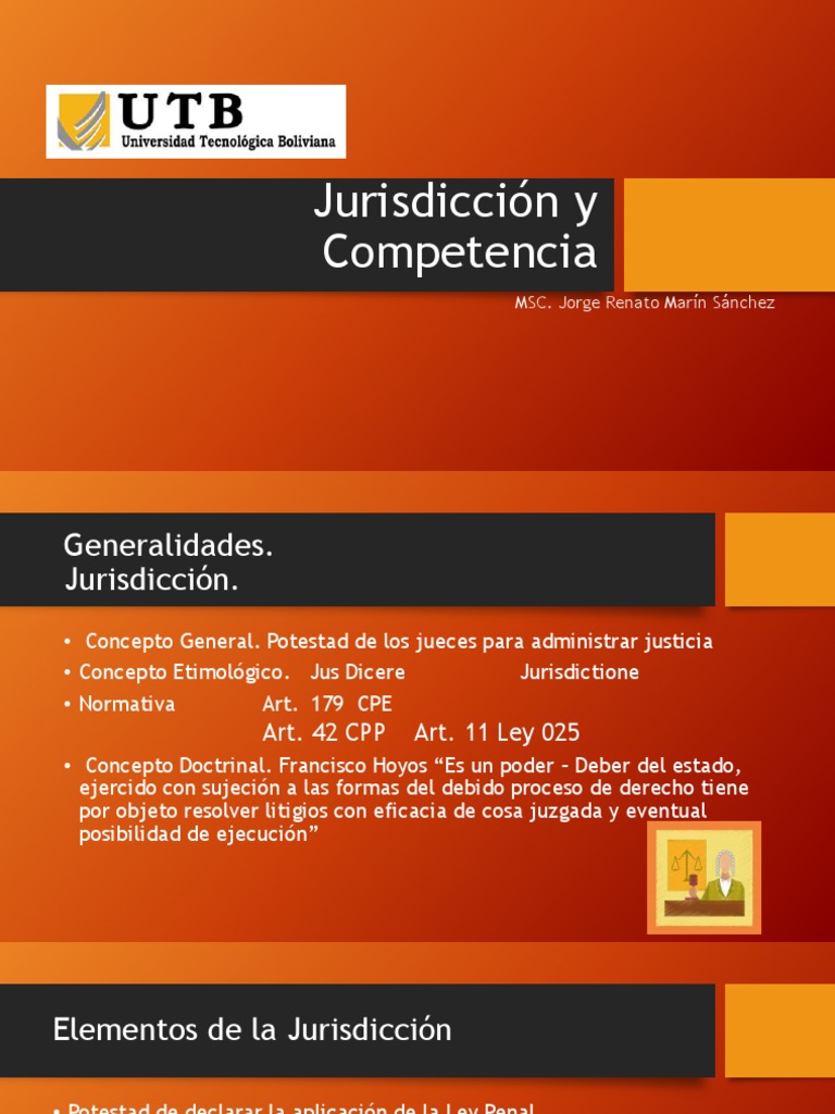 Jurisdicción y Competencia Penal en Bolivia | PDF | Jurisdicción | Juez
