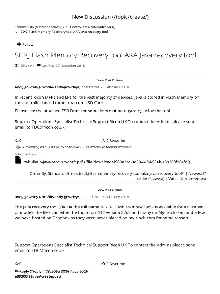 SDKJ Flash Memory Recovery Tool AKA Java Recovery Tool PDF Printer