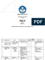 Kisi-Kisi PKN KLS 1 Sem 1