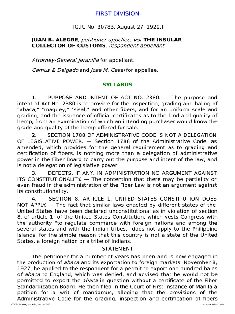 Commerce Clause Article 1