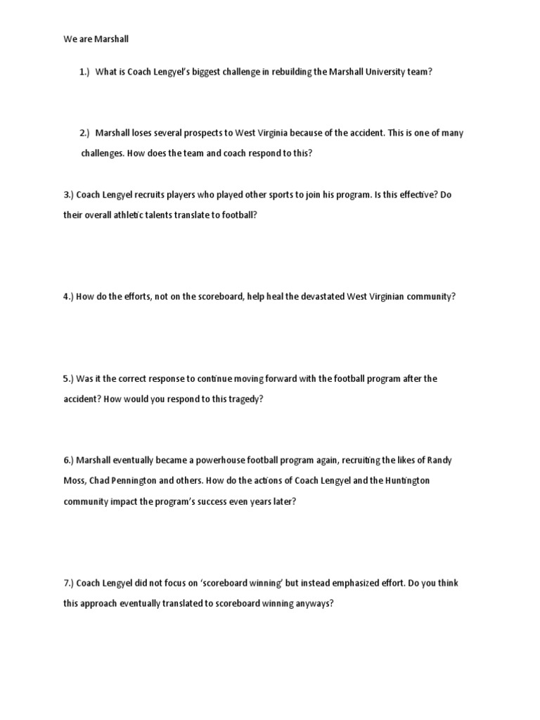 We Are Marshall 1 PDF