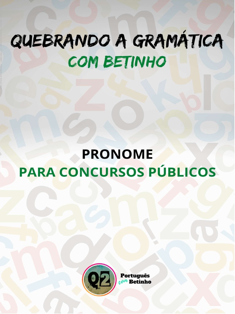 Guia Completo sobre Pronomes em Português | PDF | Pronome | Tipologia ...