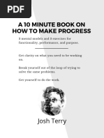 A 10 Minute Book On How To Make Progress