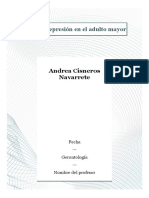 Duelo y Depresión en El Adulto Mayor ARTICULO