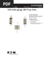 Eaton Bussmann NITD BS88 Fuses - Data Sheet & Curves | PDF | Fuse ...