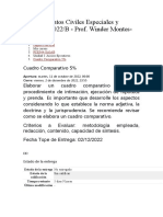 Procedimientos Civiles Especiales y Practica - 2022/B - Prof. Winder Montes-Saia B