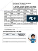 Ficha de Actividad - 1ero y 2do - Sec. Exp. Aprendizaje 5 - Organizamos Informacion en Tablas de Frecuencias