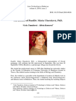 The Jubilee of PaedDr Maria Uherekova PHD