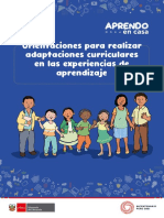 Orientaciones Curriculares Aprendizaje MARZO 2022