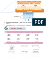 12-Sumas y restas de números de 4 cifras-2Grado
