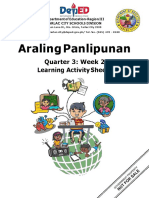 Araling Panlipunan: Quarter 3: Week 2 Learning Activity Sheets
