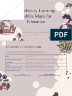 Vocabulary Learning Bubble Maps For Education by Slidesgo