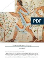 Introduction To The Etruscan Language