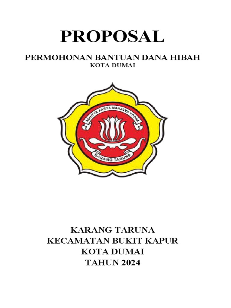 Proposal Karang Taruna Dana Hibah | PDF