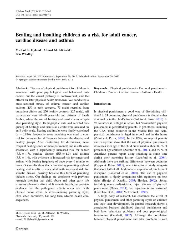 beating-and-insulting-children-as-a-risk-for-adult-cancer-cardiac
