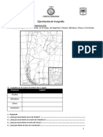 Ejercitacion de Geografia para El Primer Examen