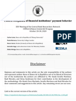 1 - Slide - Pattern Recognition of Financial Institutions Payment Behaviors - Slides PDF