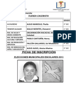 2013 Ficha de Inscripción