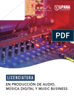 Lic en Producción de Audio Música Digital y Music Business