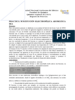 Reporte Sustitución Electrofílica Aromática Sea