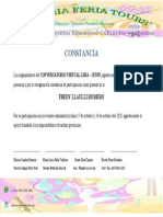 Constancia Conversatorio Virtual