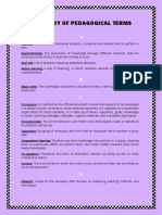 GLOSSARY OF PEDAGOGICAL TERMS - Carla Natalia Choque Alatrista