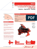 Single-Stage Centrifugal Pumps To Standards EN 733 (NFE 44111) and ISO 5199