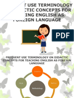 FREQUENT USE TERMINOLOGY ON DIDACTIC CONCEPTS FOR TEACHING For Students PDF