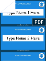 Random Name Generator PowerPoint