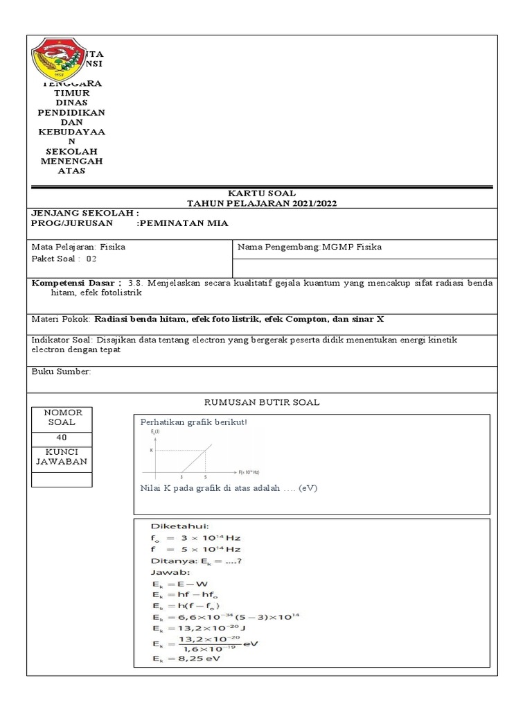 KD 3.8 Nomor 40 Dan 30 | PDF