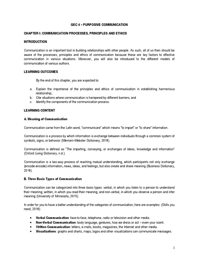 Understanding Purposive Communication | PDF | Communication | Globalization