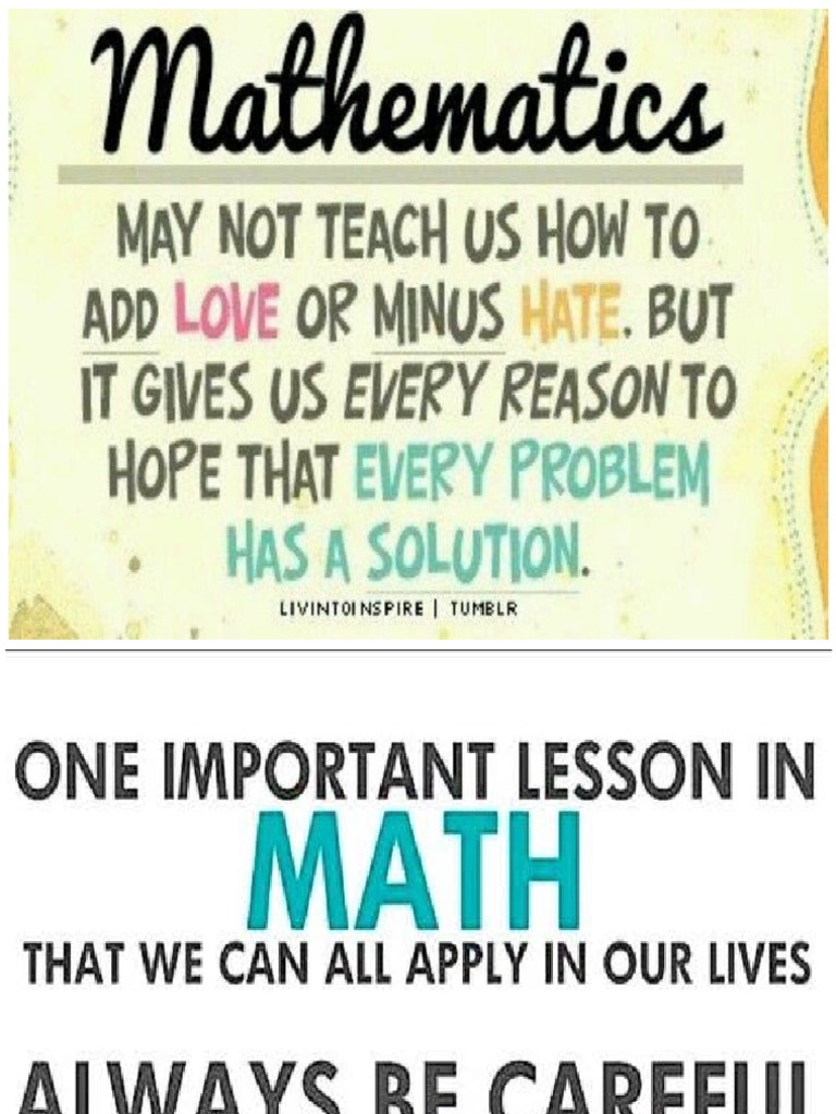 Math Slogan | PDF